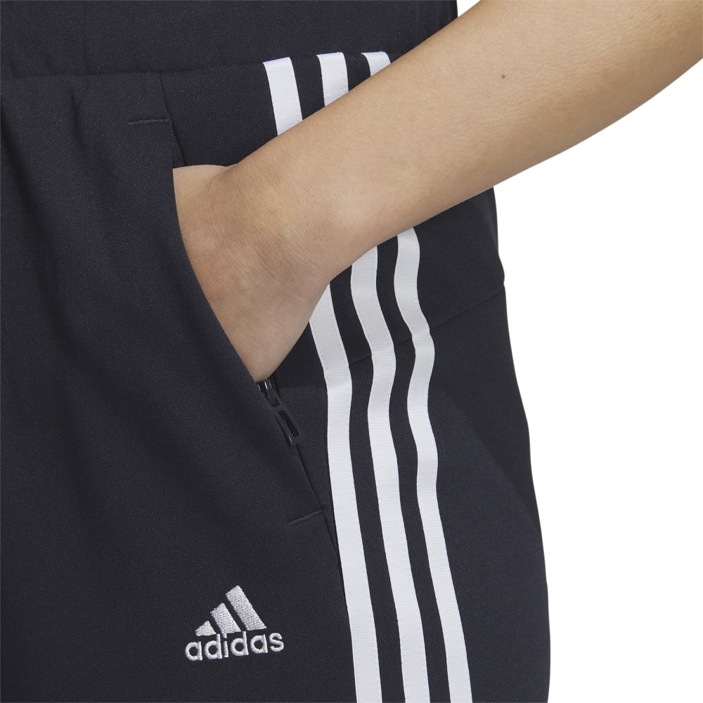 アディダス（adidas）（レディース）パンツ トラックパンツ スリーストライプス ダブルニットトラックパンツ KNV49-IT6084 吸湿性 ブラック 黒