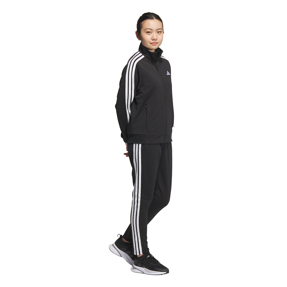 アディダス（adidas）（レディース）スリーストライプス レギュラーフィット ダブルニット トラックパンツ JVP36-JW9789