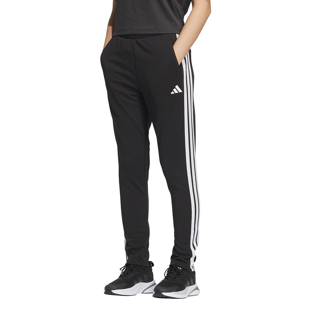 アディダス（adidas）（レディース）スリーストライプス レギュラーフィット ダブルニット トラックパンツ JVP36-JW9789