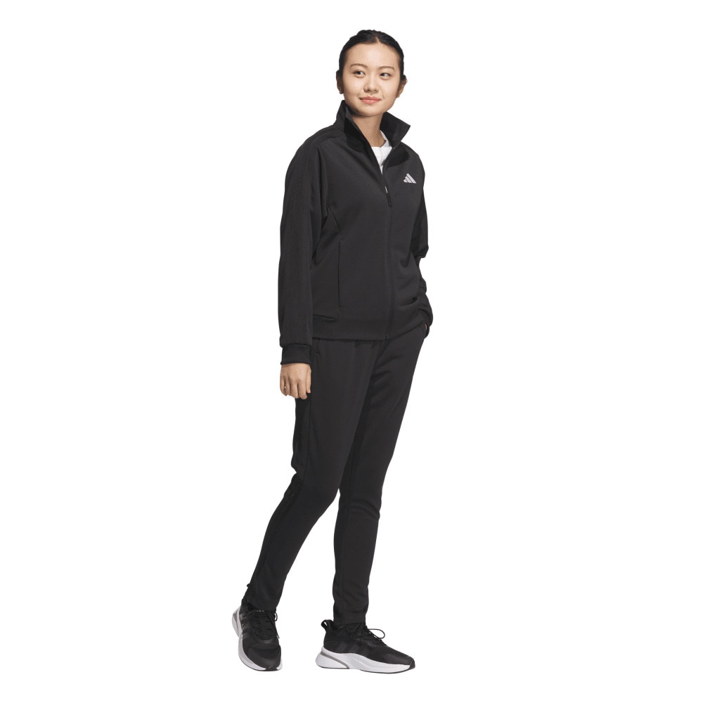 アディダス（adidas）（レディース）スリーストライプス ルーズフィット ダブルニット 上下セット JVP35-JW9788 JVP36-JW9791