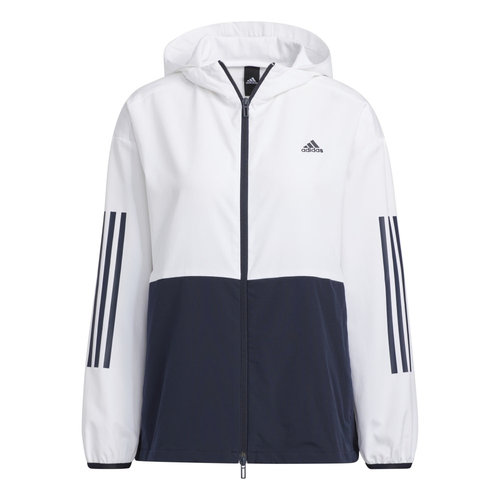 アディダス（adidas）（レディース）ルーズフィット カラーブロック フード付きジャケット NCX89-HI3653