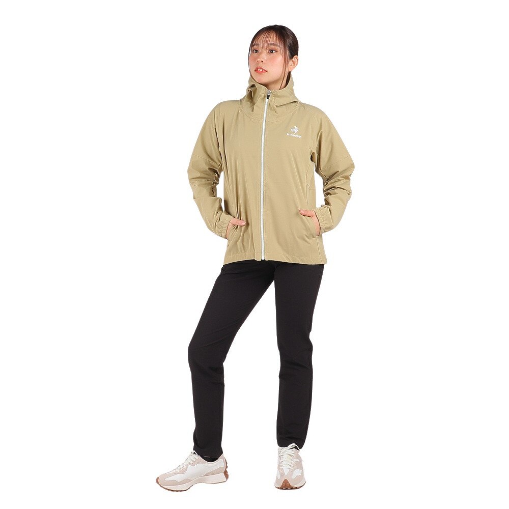 ルコック スポルティフ（Lecoq Sportif）（レディース）ジャケット レディース フード付き フルジップ 撥水 アウター QMWUJF20 BG