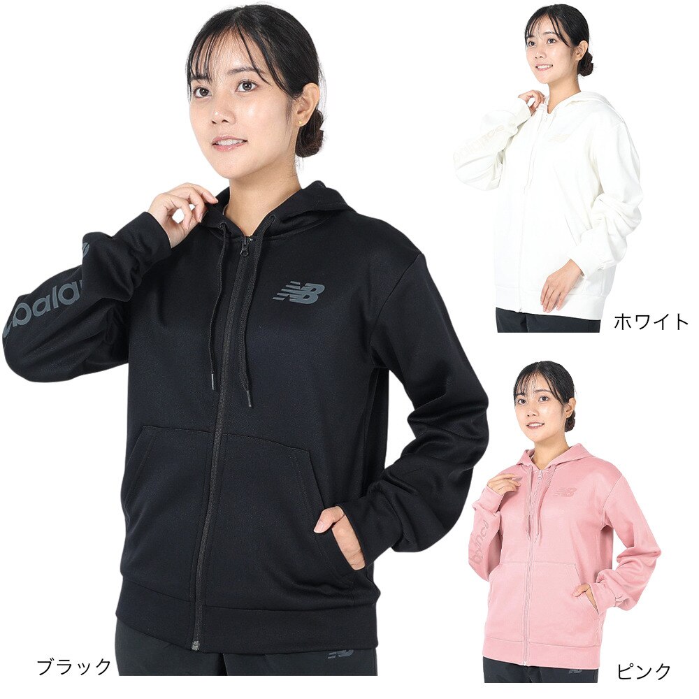 ニューバランス（new balance）（レディース）Relentless フリースフルジップ WJ33186BK