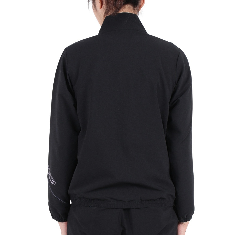 ルコック スポルティフ（Lecoq Sportif）（レディース）ヒートナビクロス スタンドジャケット QMWWJF21 BK