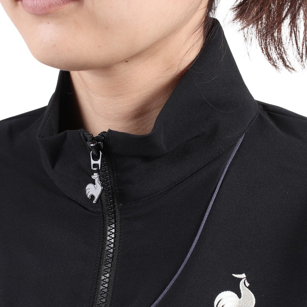 ルコック スポルティフ（Lecoq Sportif）（レディース）ヒートナビクロス スタンドジャケット QMWWJF21 BK