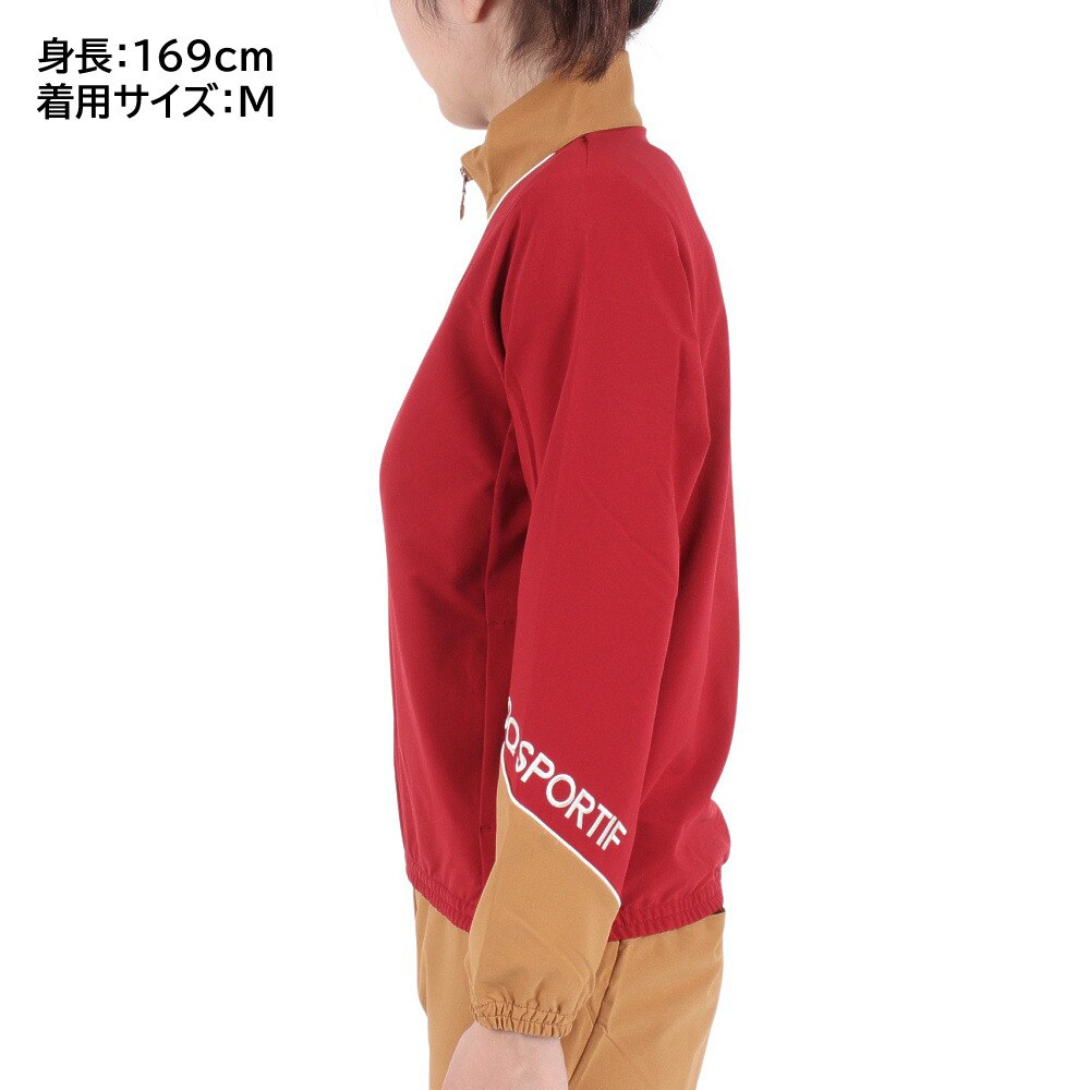 ルコック スポルティフ（Lecoq Sportif）（レディース）ヒートナビクロス スタンドジャケット QMWWJF21 RDBW