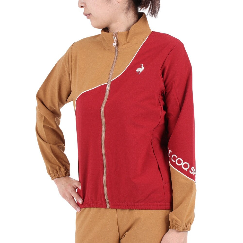 ルコック スポルティフ（Lecoq Sportif）（レディース）ヒートナビクロス スタンドジャケット QMWWJF21 RDBW