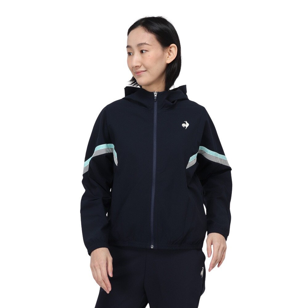 ルコックスポルティフ（lecoqsportif）（レディース）ジャケット uv UV 撥水 サンスクリーンクロス ジャケット QMWXJF21 NV