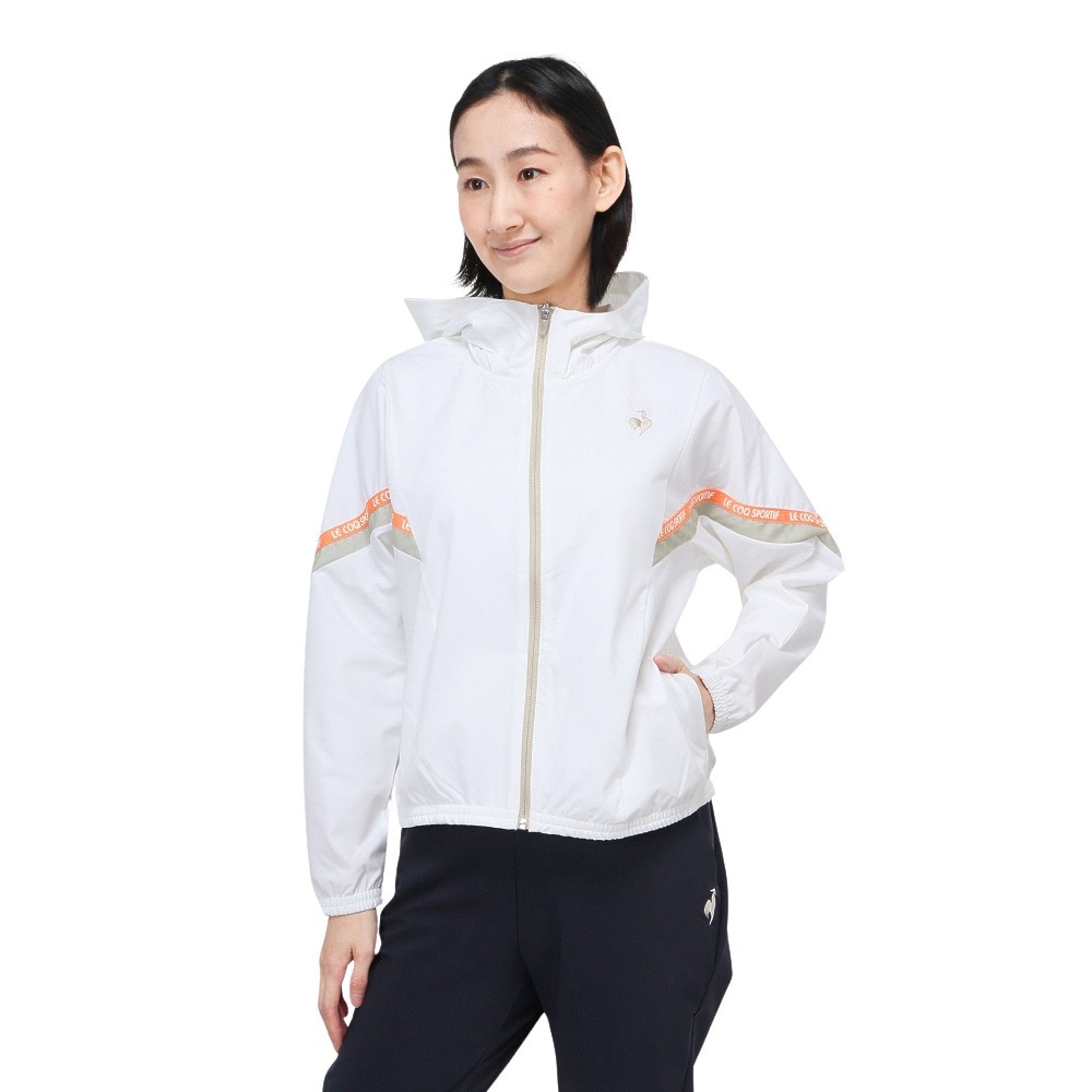 ルコックゴルフ◇ジップアップ ダウン ジャケット オフホワイト L