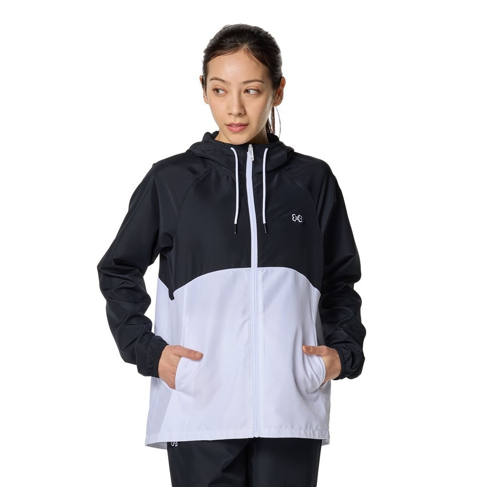 アンダーアーマー（UNDER ARMOUR）（レディース）ワードマーク ウーブン フルジップフーディー 6001387 001