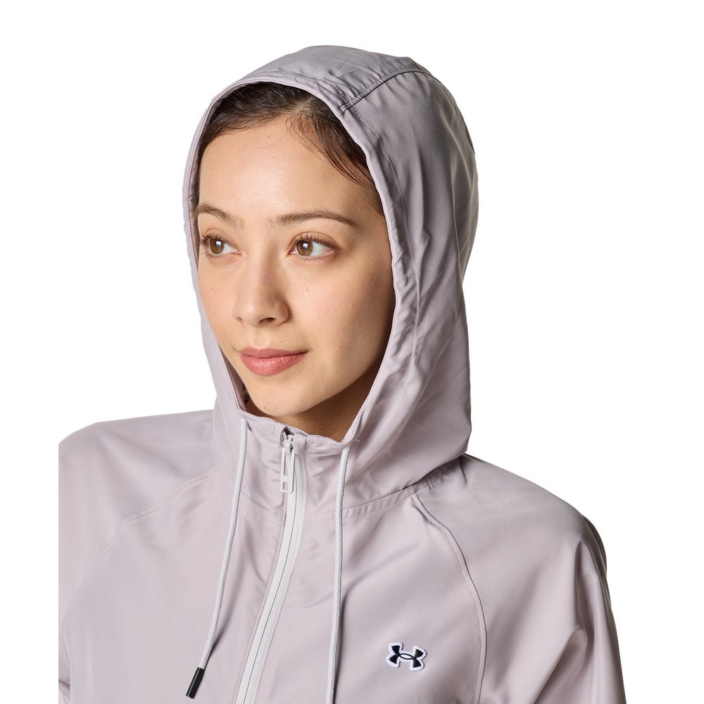 アンダーアーマー（UNDER ARMOUR）（レディース）ワードマーク ウーブン フルジップフーディー 6001387 009