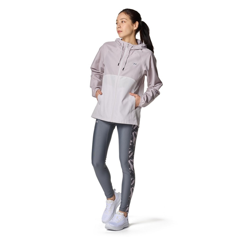 アンダーアーマー（UNDER ARMOUR）（レディース）ワードマーク ウーブン フルジップフーディー 6001387 009