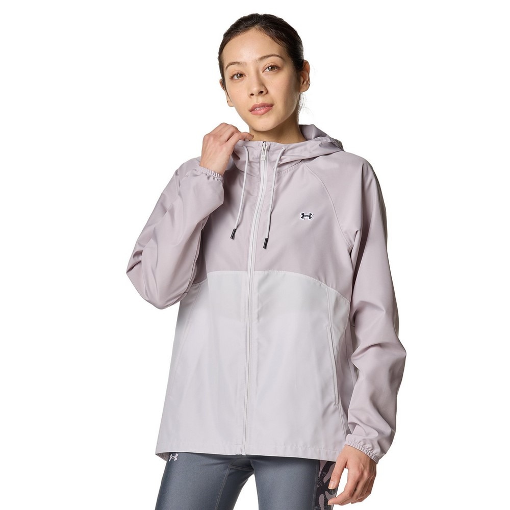 アンダーアーマー（UNDER ARMOUR）（レディース）ワードマーク ウーブン フルジップフーディー 6001387 009