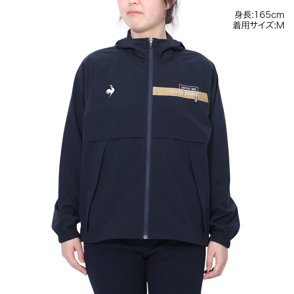 ルコックスポルティフ（lecoqsportif）（レディース）ストレッチリップ クロスジャケット LT5SJK21L NV00