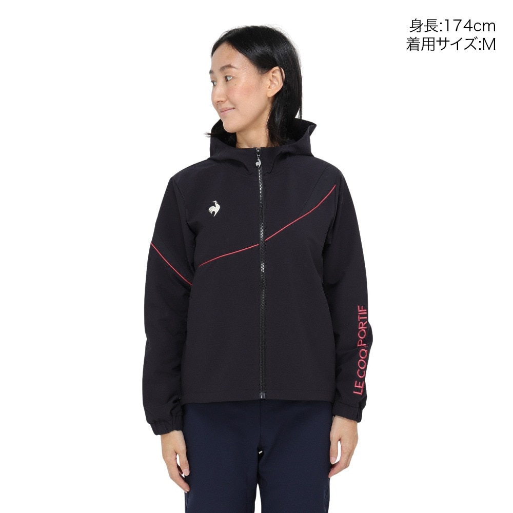 ルコックスポルティフ（lecoqsportif）（レディース）ヒートナビ クロスジャケット LT4FJK21L BK00