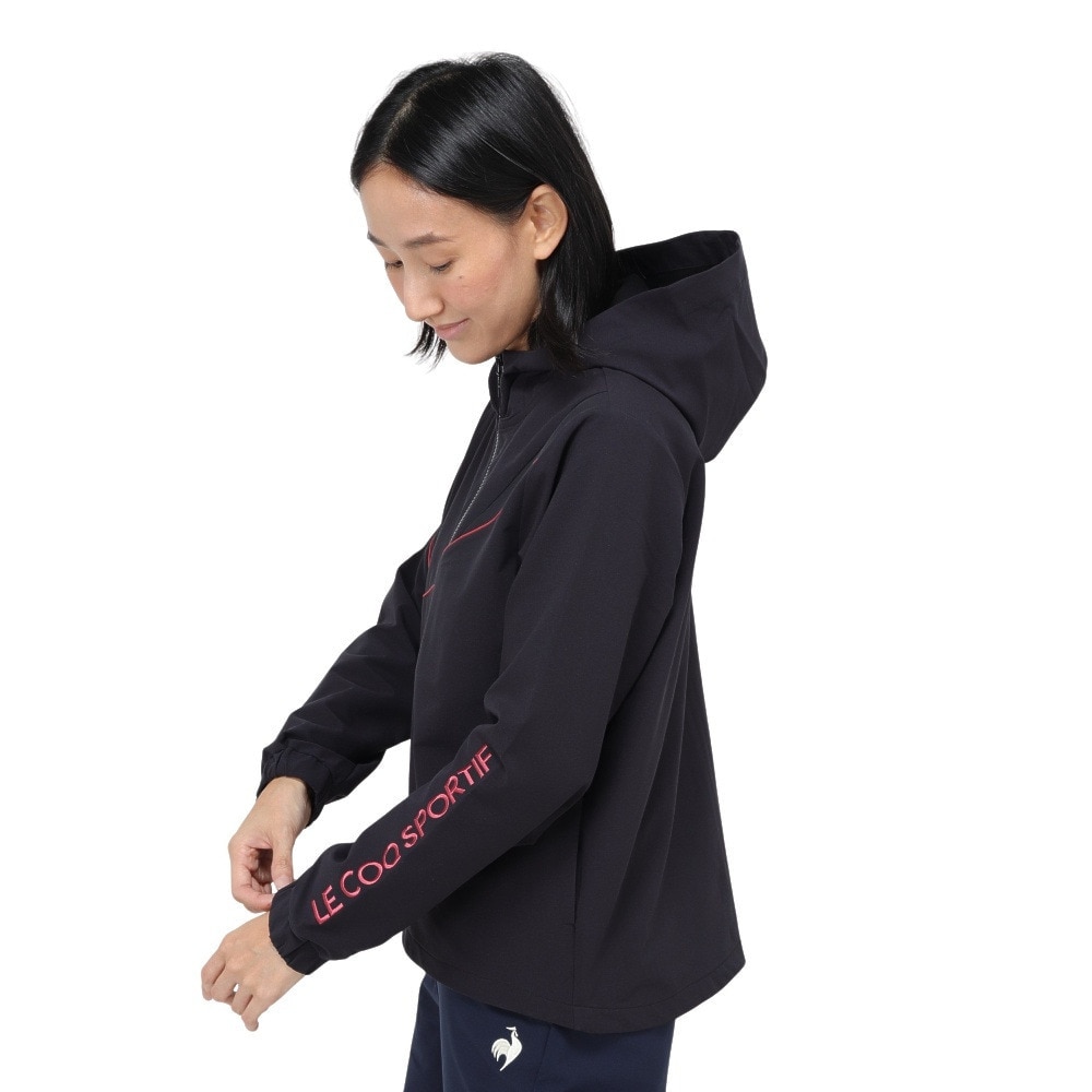 ルコックスポルティフ（lecoqsportif）（レディース）ヒートナビ クロスジャケット LT4FJK21L BK00