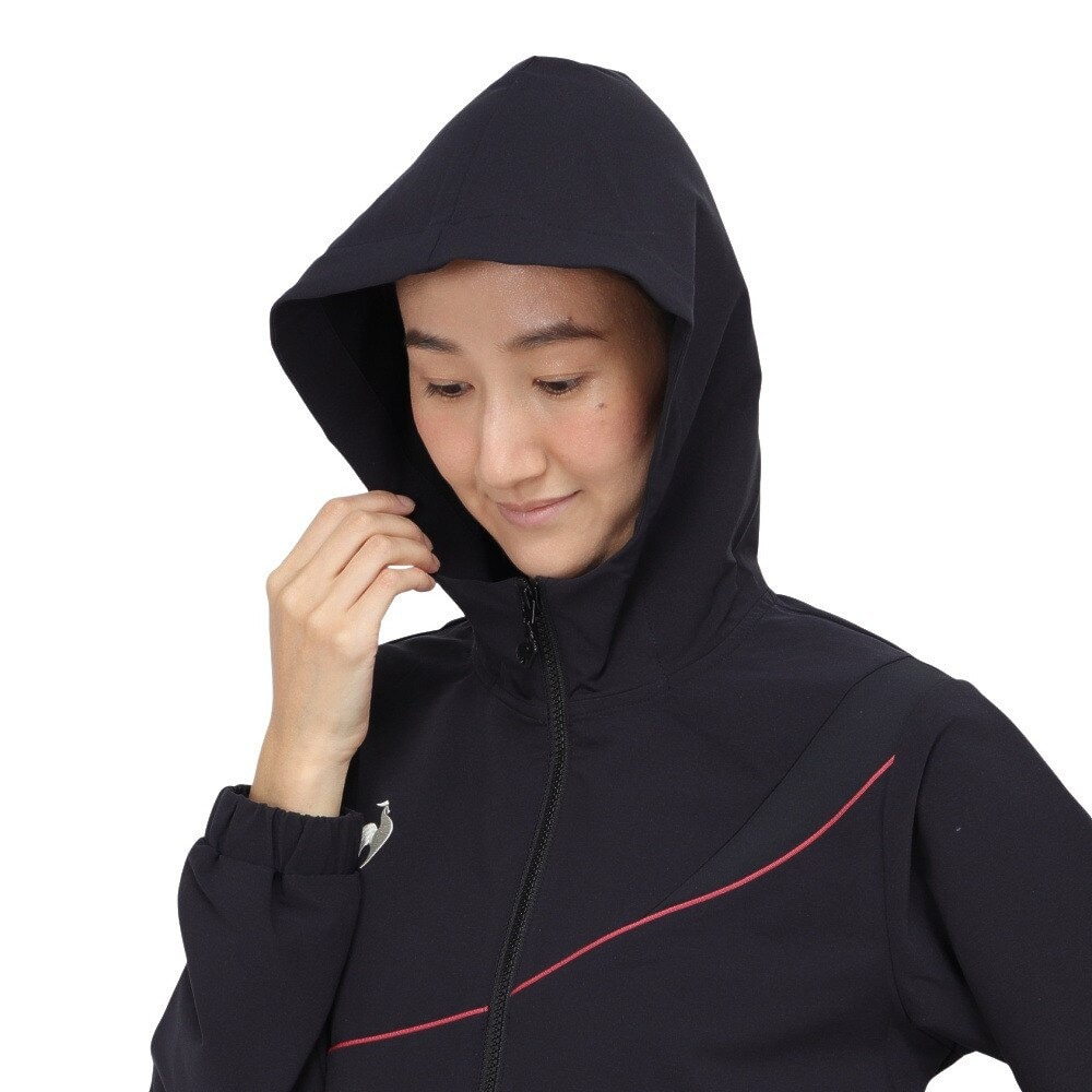 ルコックスポルティフ（lecoqsportif）（レディース）ヒートナビ クロスジャケット LT4FJK21L BK00