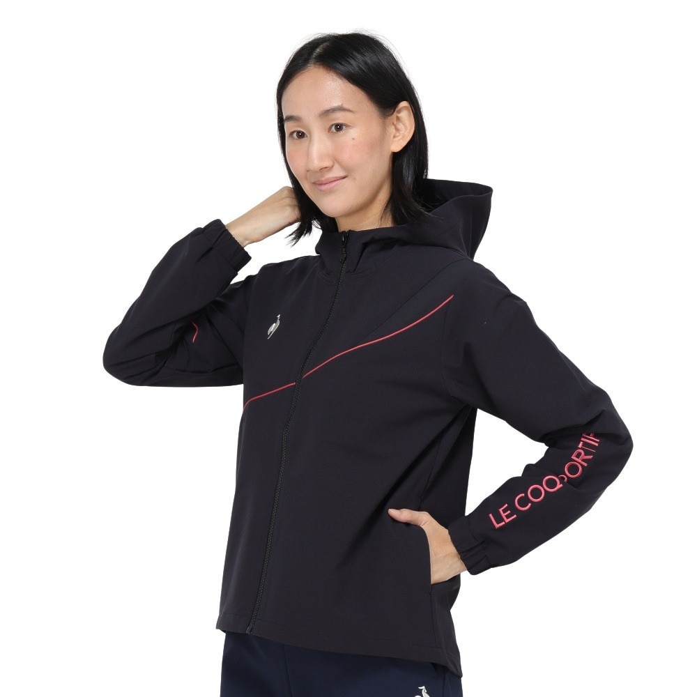 ルコックスポルティフ（lecoqsportif）（レディース）ヒートナビ クロスジャケット LT4FJK21L BK00