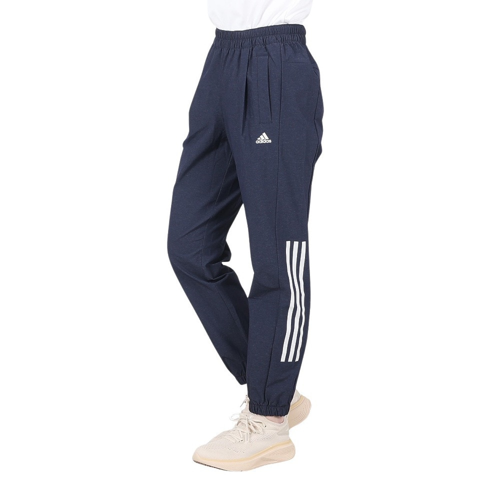 アディダス（adidas）（レディース）24/7 ウーブンパンツ L9483-HC2449 ネイビー