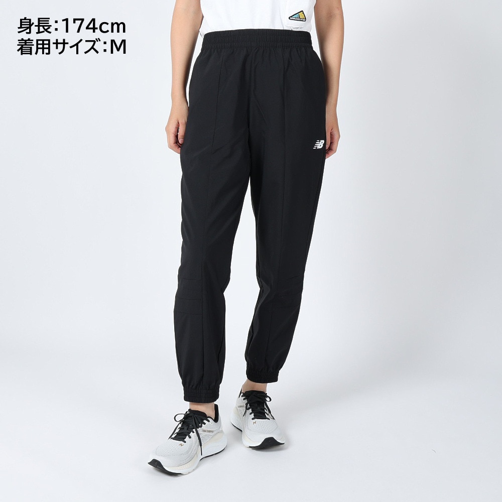 ニューバランス（new balance）（レディース）ジョガーパンツ リレントレス ウーブンパンツ 吸湿速乾 AWP31185BK