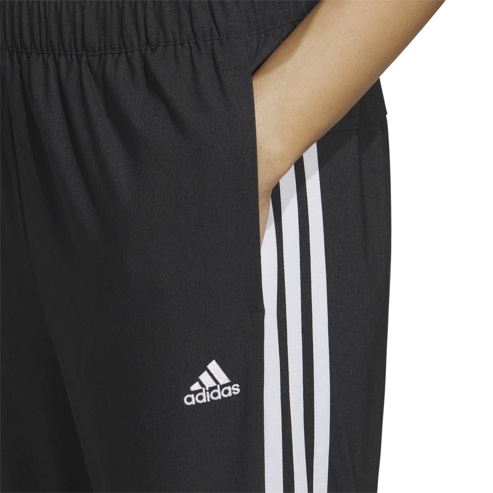 アディダス（adidas）（レディース）パンツ uv UV ブラック 黒 シーズナル レギュラーフィット デニムルック クロスパンツ JSY09-IM8714