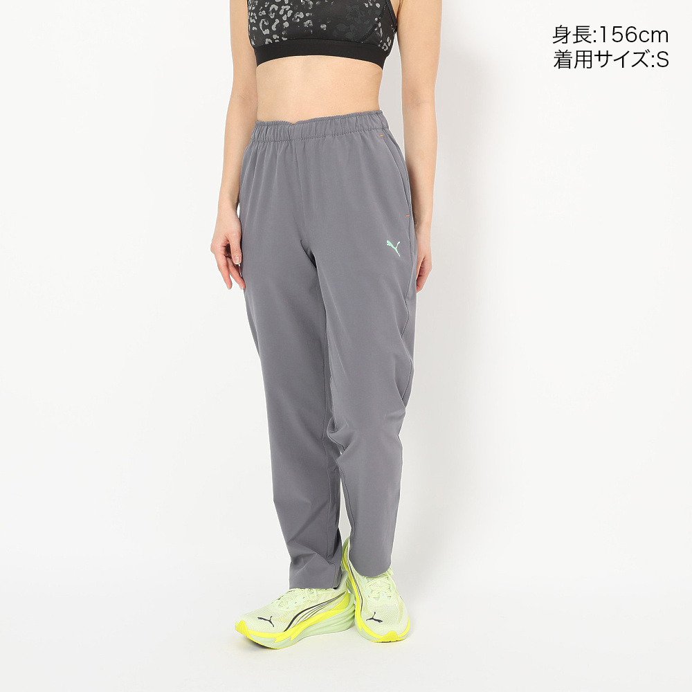 プーマ（PUMA）（レディース）トレーニング ストレッチ ウーブンパンツ