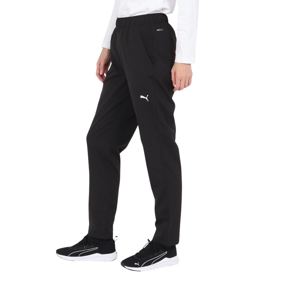 プーマ（PUMA）（レディース）UV対策 紫外線カット クロス パンツ 528893 01 BLK
