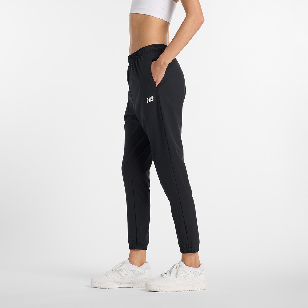 ニューバランス（new balance）（レディース）ストレッチウーブンジョガー AWP51108BK