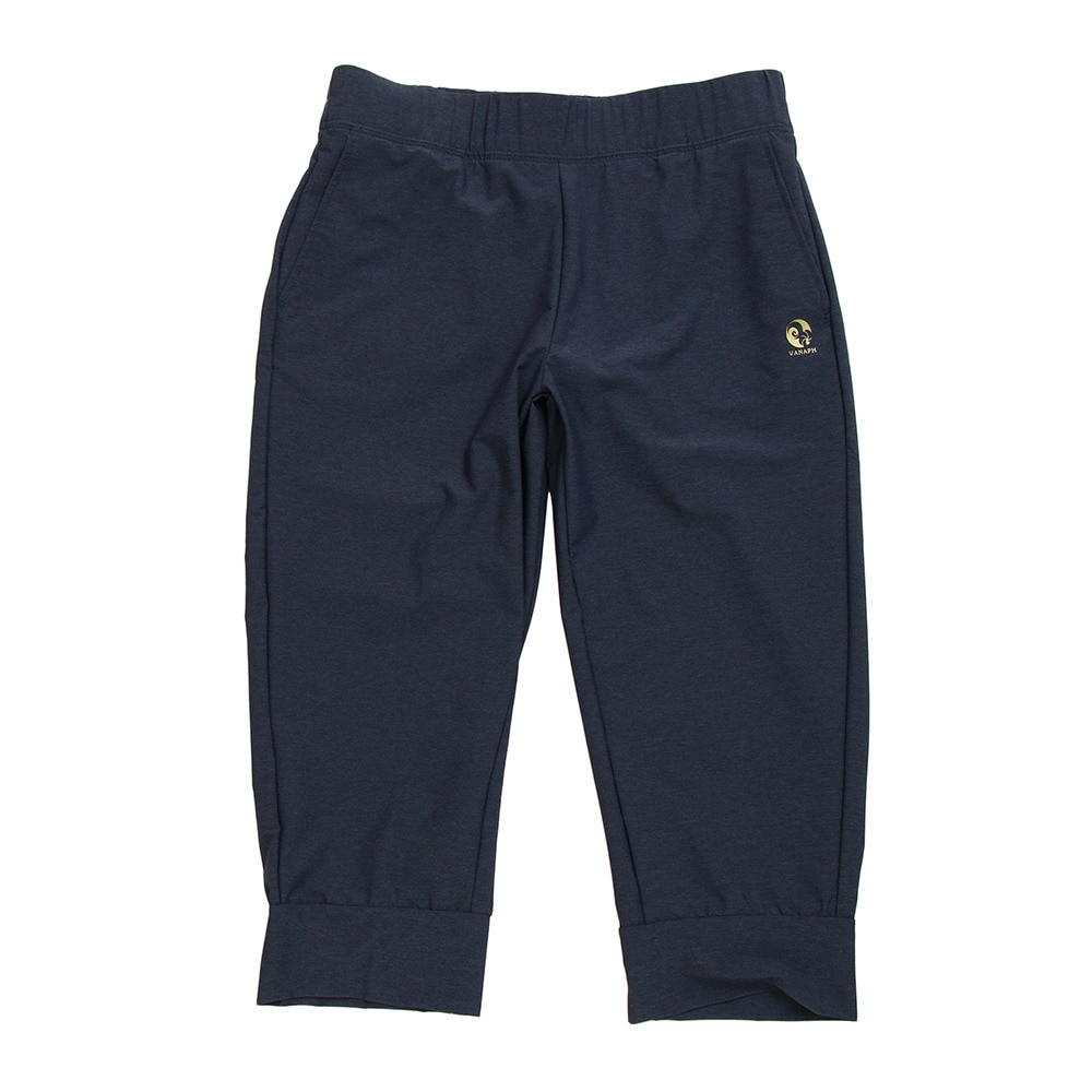  【多少の傷汚れありの為大奉仕】ハーフパンツ レディース ウーブン カプリ布帛パンツ 852VN6TJ7555 NVY オンライン価格