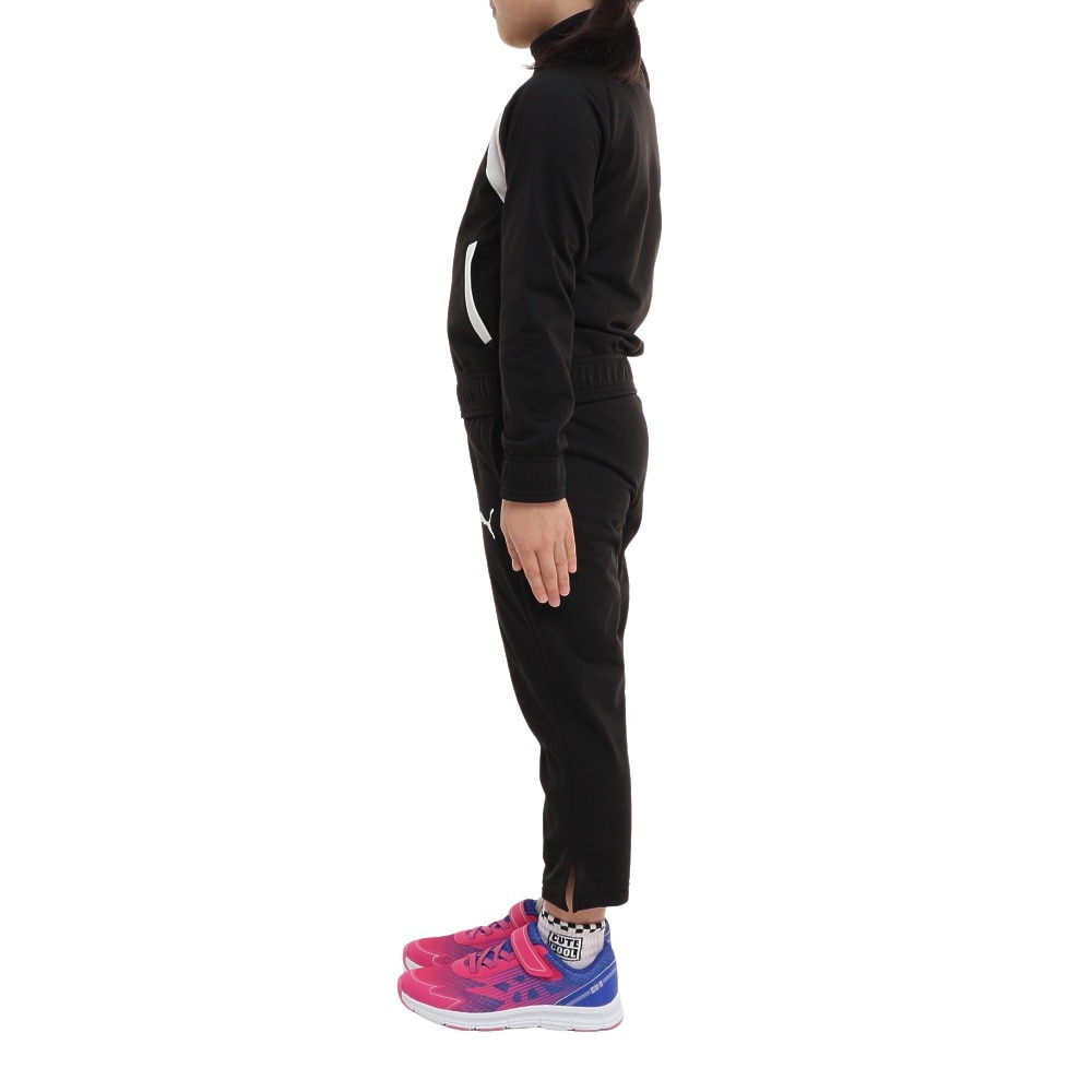 プーマ（PUMA）（キッズ）ジャージ 上下セット キッズ ガールズ クラシック トリコット 672541 01 BLK