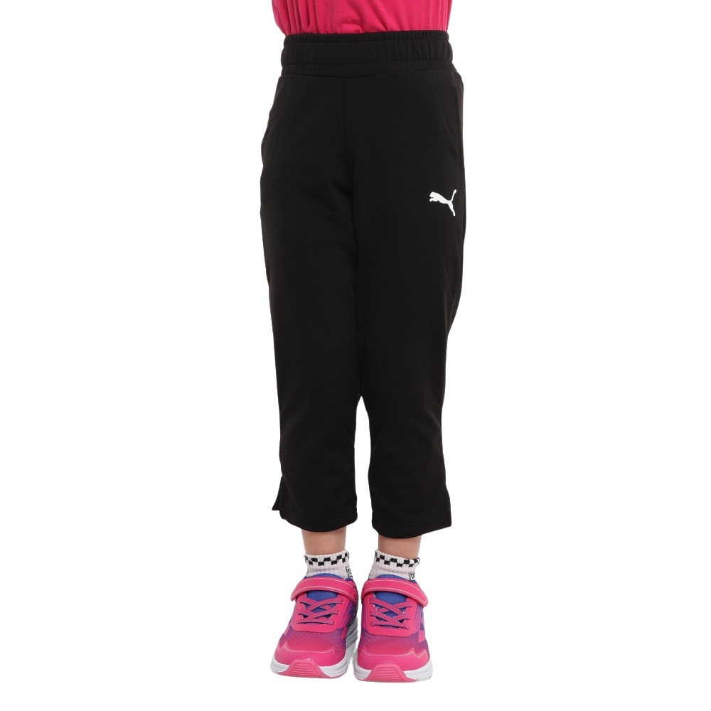 プーマ（PUMA）（キッズ）ジャージ 上下セット キッズ ガールズ クラシック トリコット 672541 01 BLK