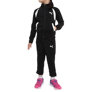 プーマ（PUMA）（キッズ）ジャージ 上下セット キッズ ガールズ クラシック トリコット 672541 01 BLK