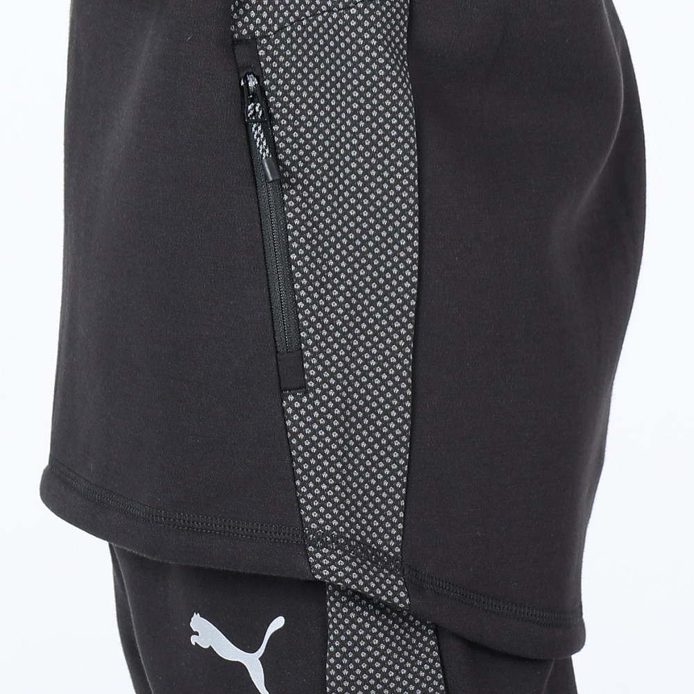 プーマ（PUMA）（キッズ）キッズ ボーイズ EVOSTRIPE フーデッド ジャケット 678505 01 BLK