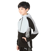 (キッズ)キッズ ボーイズ EVOSTRIPE フーデッド ジャケット 678505 14 GRY