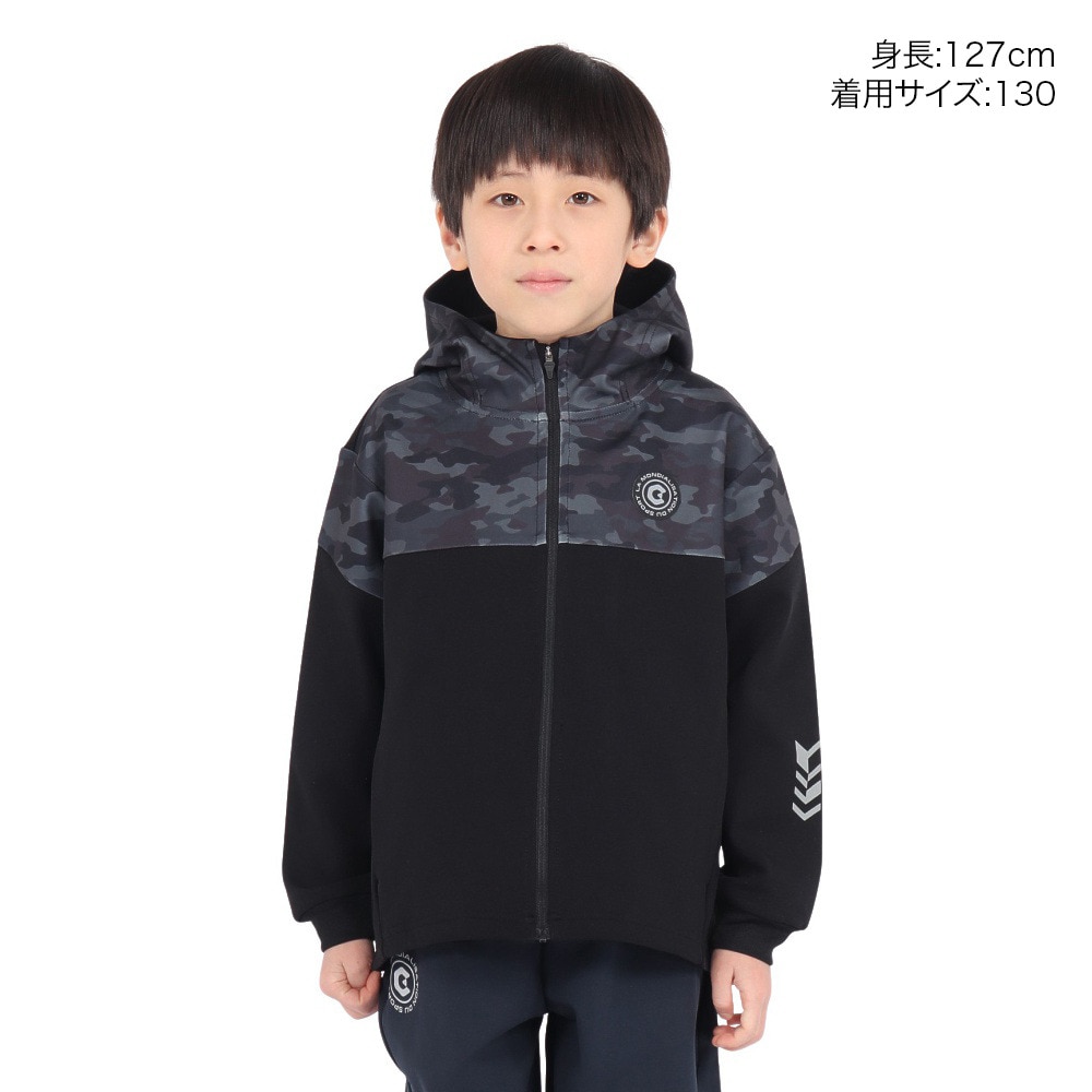 ジローム（GIRAUDM）（キッズ）ジュニア WIND-X ジャケット WU4F0019-TR853-GRSD BLK