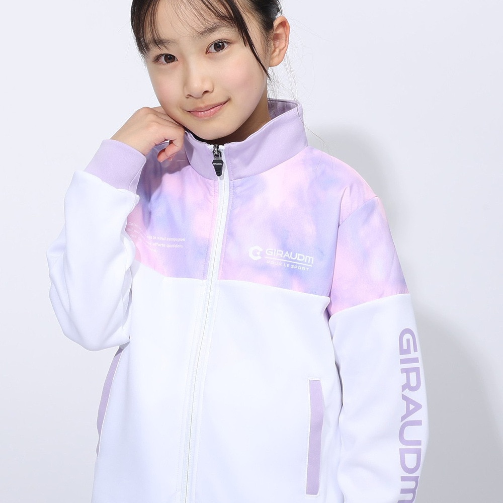 ジローム（GIRAUDM）（キッズ）ジュニア YA wovenconbi wu ジャケット WU4F0047-TR853-GRES WHT