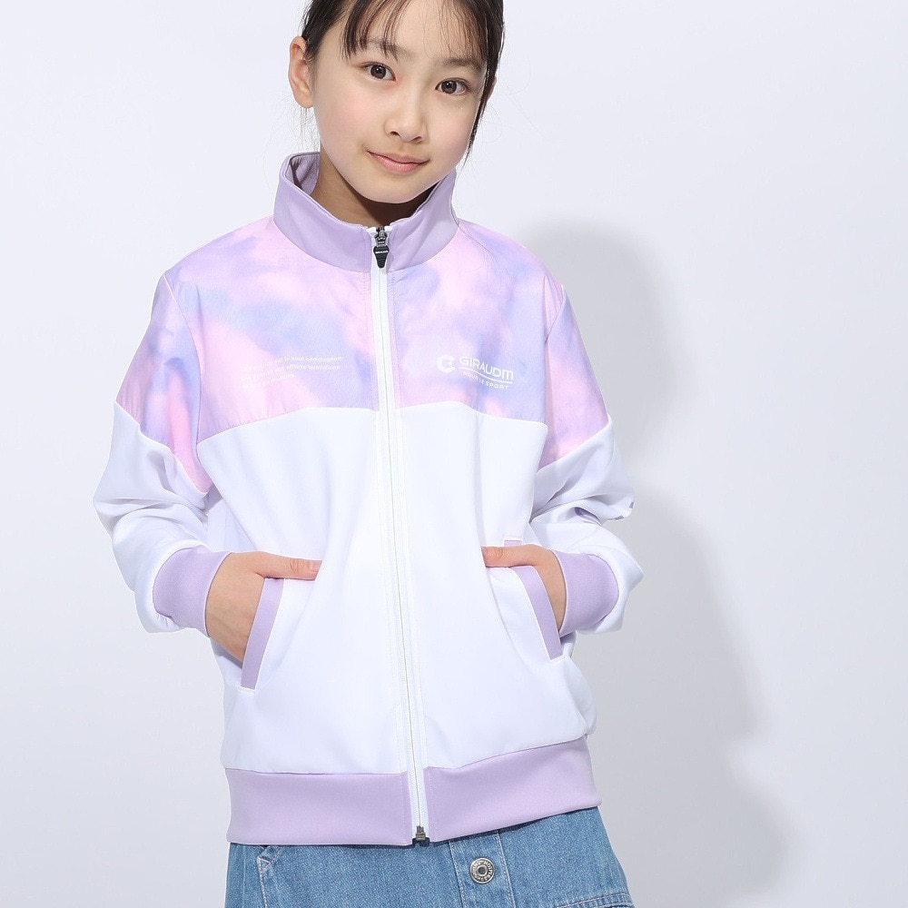 ジローム（GIRAUDM）（キッズ）ジュニア YA wovenconbi wu ジャケット WU4F0047-TR853-GRES WHT