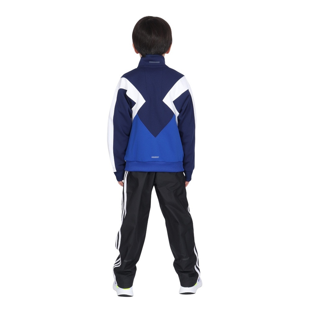 アディダス（adidas）（キッズ）キッズ マストハブ ルーズフィット カラーブロック ダブルニット トラックトップ KPX86-JP4894