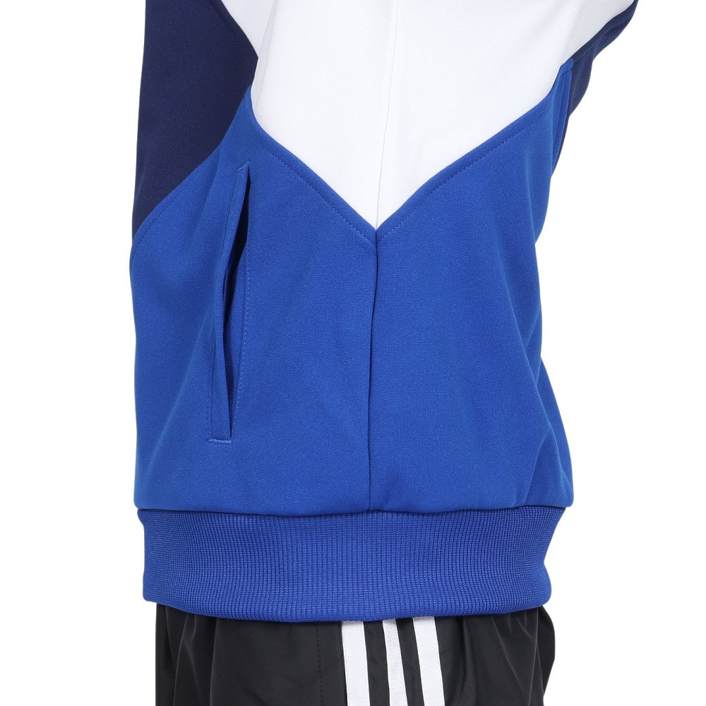 アディダス（adidas）（キッズ）キッズ マストハブ ルーズフィット カラーブロック ダブルニット トラックトップ KPX86-JP4894