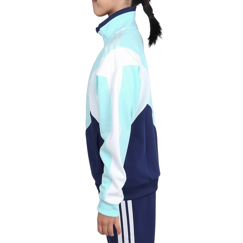 アディダス（adidas）（キッズ）ジュニア マストハブ ルーズフィット カラーブロック ダブルニット トラックトップ ジャケット KPX86-JP4895