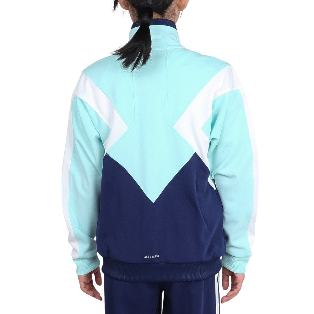 アディダス（adidas）（キッズ）ジュニア マストハブ ルーズフィット カラーブロック ダブルニット トラックトップ ジャケット KPX86-JP4895