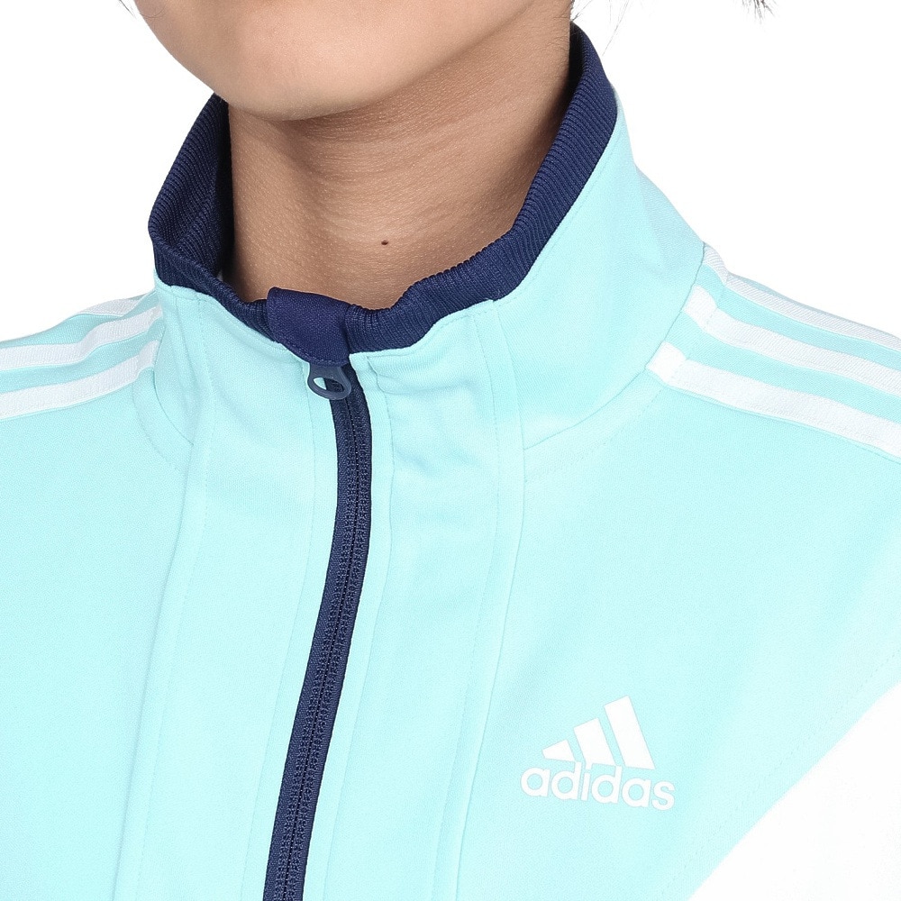 アディダス（adidas）（キッズ）ジュニア マストハブ ルーズフィット カラーブロック ダブルニット トラックトップ ジャケット KPX86-JP4895