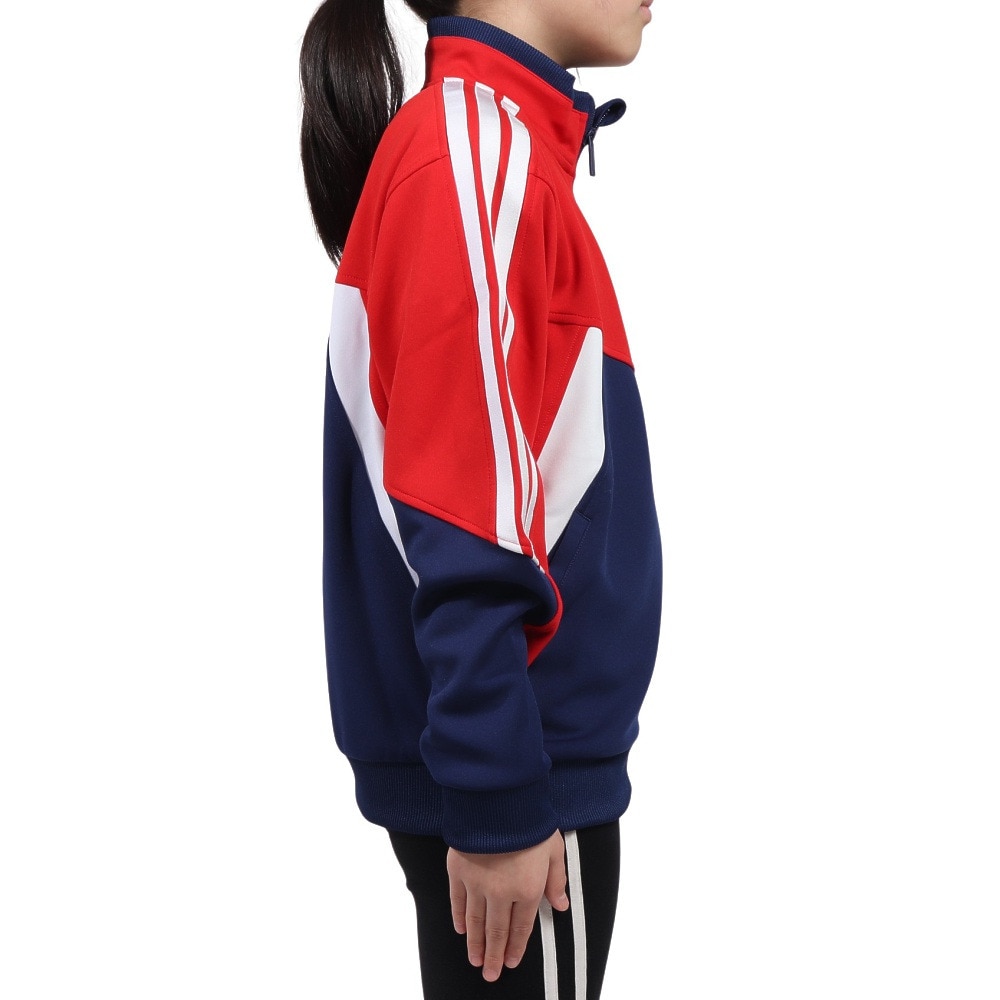 アディダス（adidas）（キッズ）キッズ エッセンシャルズ カラーブロック WU ジャケット KCE61-JM4508