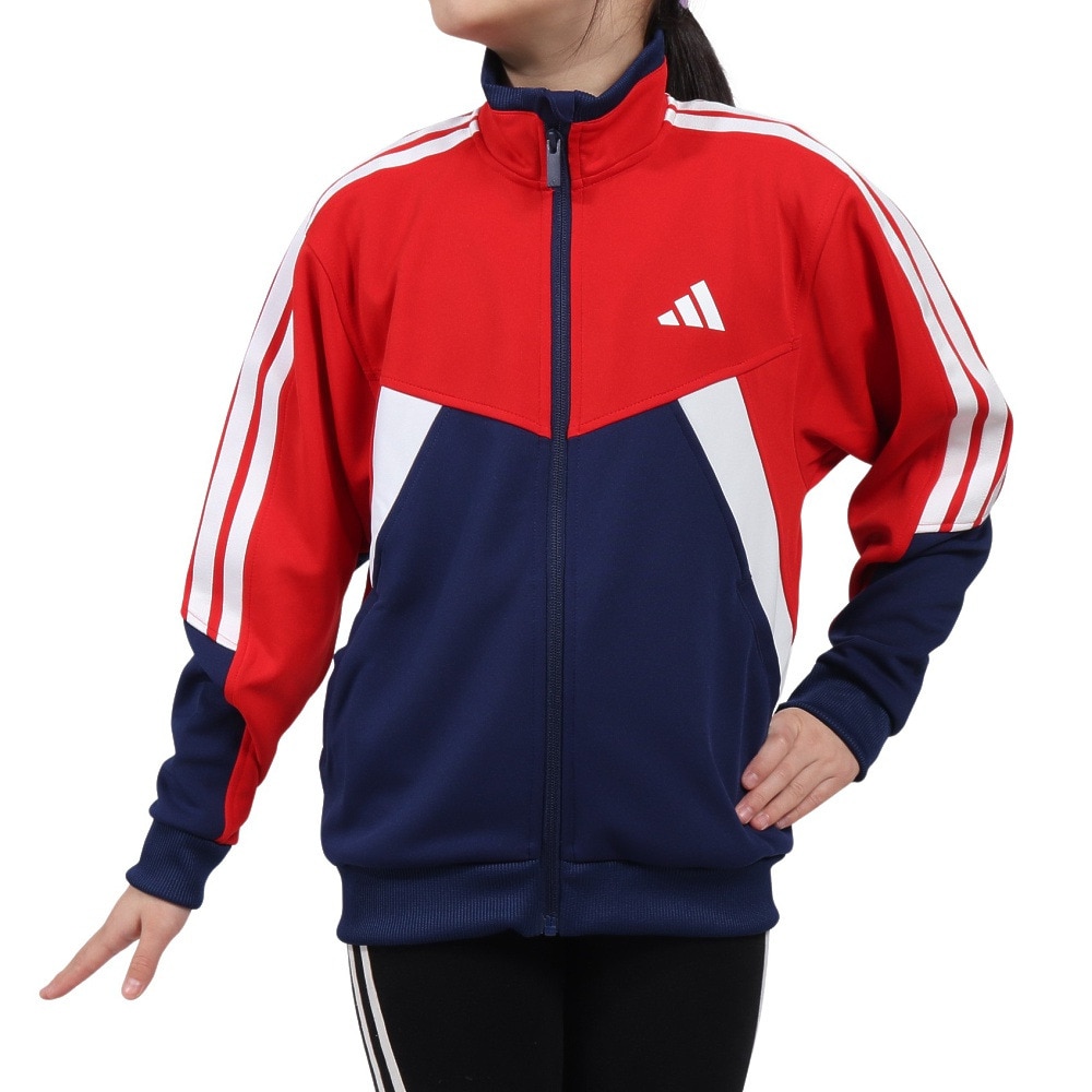 アディダス（adidas）（キッズ）キッズ エッセンシャルズ カラーブロック WU ジャケット KCE61-JM4508