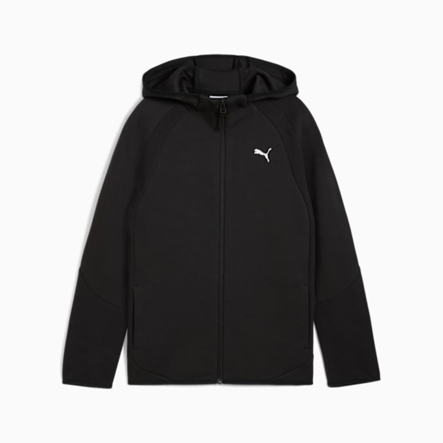 プーマ（PUMA）（キッズ）エヴォストライプ フルジップ フーディ 691131 01 BLK