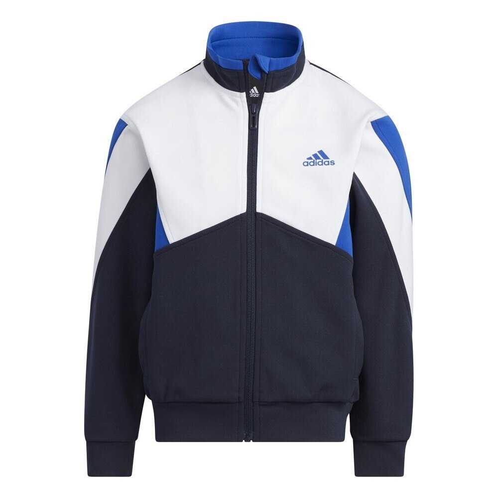 アディダス（adidas）（キッズ）ジャージ 上下セット ジュニア ボーイズ カラーブロックウォームアップ 上下セット  BUK54-IB0263/BUK59-IB0279