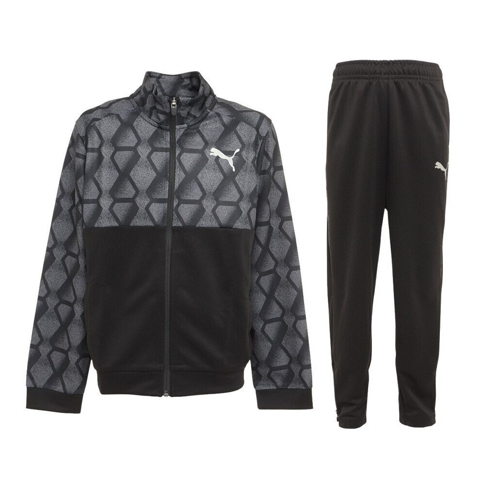 プーマ スウェットウェア上下セット ジュニア キッズ ボーイズ PUMA POWER カラーブロック フーデッド ジャケット スウェットパンツ 678571 678563 PUMA