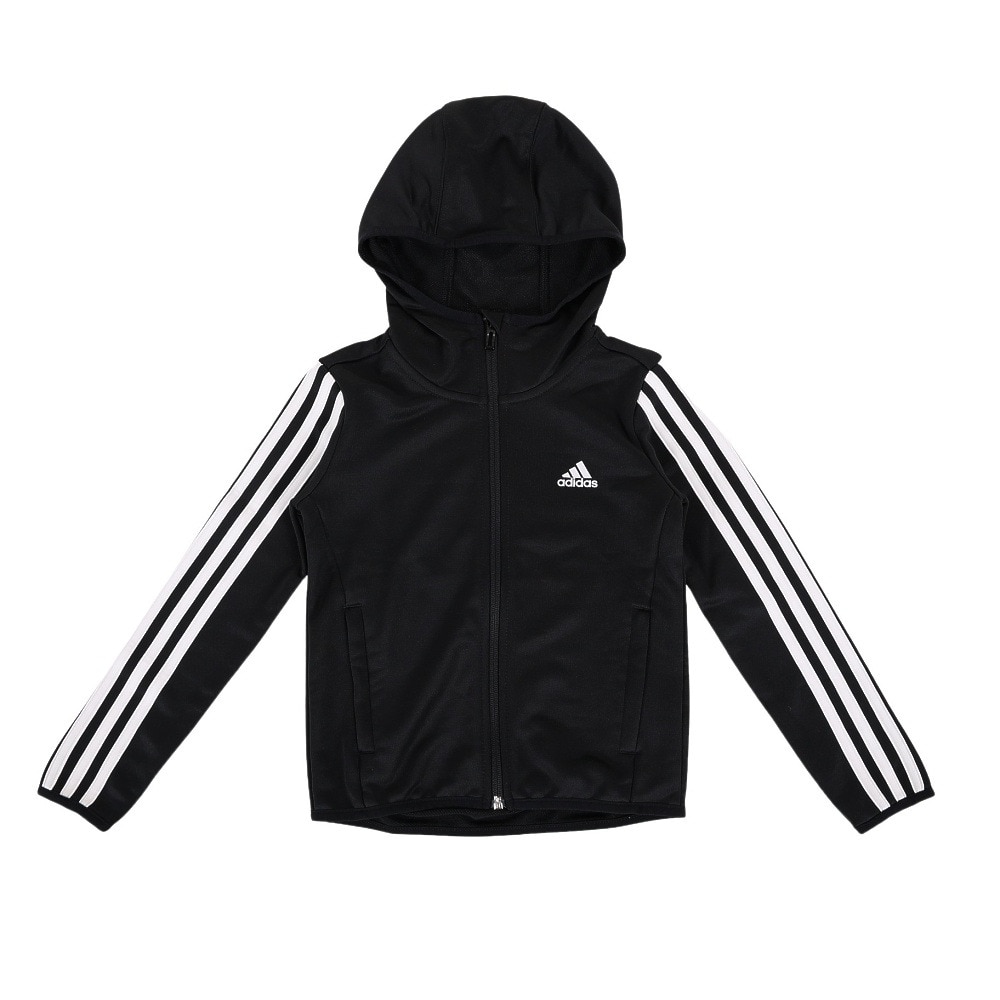 キッズ140 アディダスadidas パーカー　ブラック　ユニセックス
