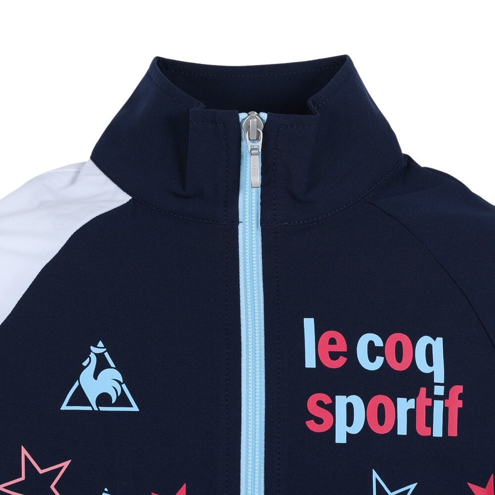 ルコック スポルティフ（le coq sportif）（キッズ）ジャージ  ガールズ クロスジャケット QMJPJF21XB NVY