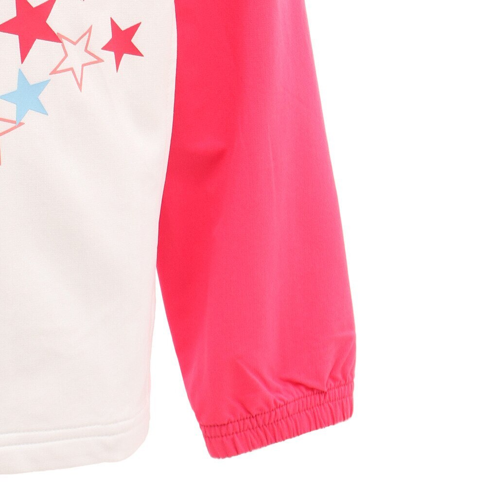 ルコック スポルティフ（Lecoq Sportif）（キッズ）ジャージ ガールズ クロスジャケット QMJPJF21XB WHT